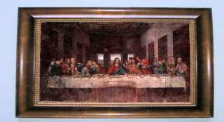 Art Reproduction on canvas of The last Supper by Leonardo da Vinci.