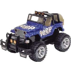  Radio Control Jeep Monster Rubicon: Dark Blue with Mud 