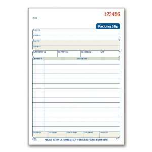  TOPS Packing Lists, 3 Part, Carbonless, 5.5 x 8.38 Inches 