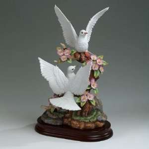  Andrea by Sadek Double Millennia Dove Bird Figurine: Home 