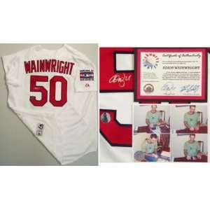 Adam Wainwright Signed Cardinals Jersey w/WS Patch  Sports 
