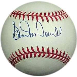  Sam McDowell autographed Baseball