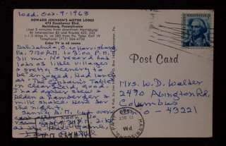 1968 Howard Johnsons Motor Lodge Harrisburg PA Dauphin  