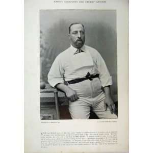   1895 Cricket Photograph Alfred Shaw Lord Harris Sport