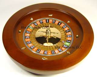 Roulette Wheel 16 SOLID WOOD Professional W/ RAKE  