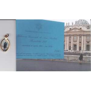Saint/St. Peregrine Gold Medal Blessed by Pope Benedict XVI on April 6 