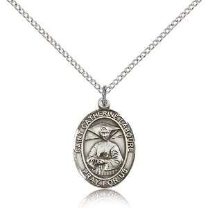  Sterling Silver St. Catherine Laboure Pendant: Jewelry