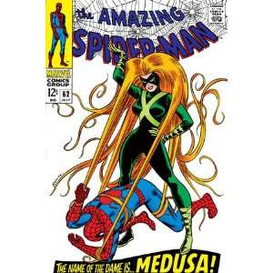  The Amazing Spider Man #62 Cover Spider Man and Medusa 