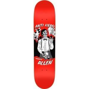  Anti Hero Andrew Allen Jerk Skateboard Deck   7.9 x 31.25 