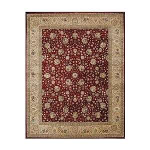 Sequence Rug 8 Round Deep Red 