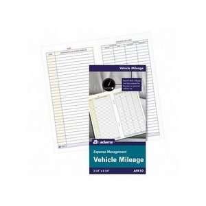  Vehicle Mileage Log Book, 32 Pages, 3 1/4x6 1/4, White 