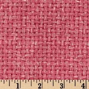   44 Wide Basket Weave Rose Fabric By The Yard Arts, Crafts & Sewing