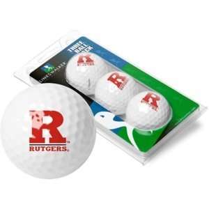  Rutgers Scarlet Knights NCAA 3 Golf Ball Sleeve Pack 