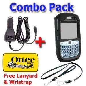 Otterbox Defender Case and Car Charger for Blackberry 8520, 8530, 9300 