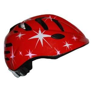  RUNT Childs Helmet Red with Pink & White Stars Sports 