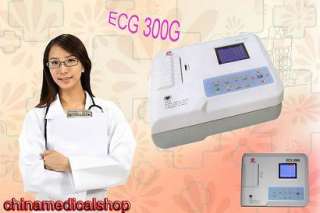 Dig 3 channel color ECG machine PC EKG connect software  