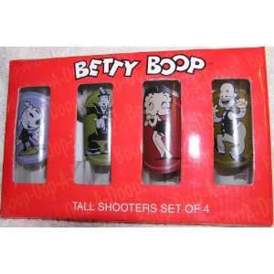   Betty Boop Characters Tall Shooters Shot Glasses: Kitchen & Dining