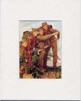 Norman Rockwell Boy Scout Print POINTING THE WAY 1962  
