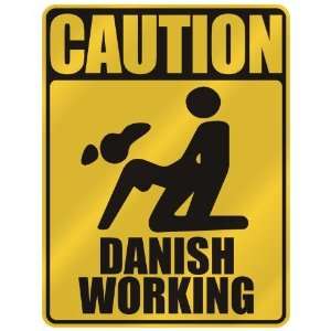     CAUTION  DANISH WORKING  PARKING SIGN DENMARK