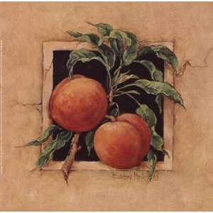  Peach Square Poster by Barbara Mock (10.00 x 10.00)