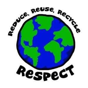  Reduce, Reuse, Recycle, Respect Stickers: Arts, Crafts 