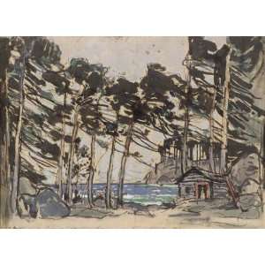   Korovin   24 x 18 inches   Stage design depict
