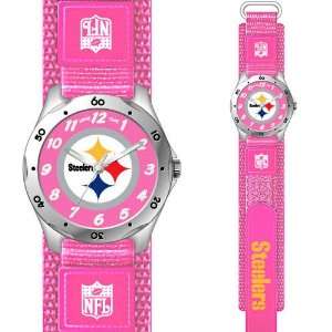    NFL Pittsburgh Steelers Pink Girls Watch: Sports & Outdoors