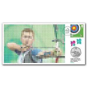  2012 Olympic Archery Coin Cover From Royal Mail 