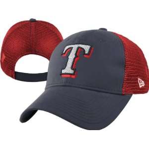 Texas Rangers Womens Royal New Era C Quinn Adjustable Trucker Hat