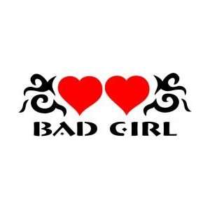  Tattoo Stencil   Bad Girl and Hearts   #175 Health 
