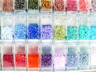 Beautiful mix of Miyuki Delica beads, best selling colors and finishes 