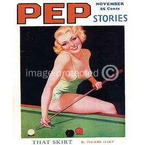    Pep Stories Vintage Pinup Girl Retro Art MOUSE PAD