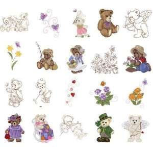  OESD Embroidery Machine Designs CD BEARY ADORABLE Kitchen 