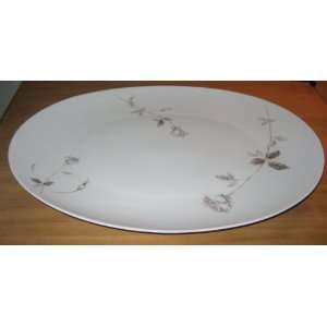    Sango Silver Flower Lyric Design China Platter 