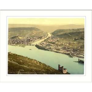 Mouse Tower and Rossel Bingen the Rhine Germany, c. 1890s, (M) Library 