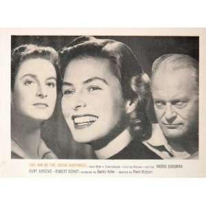   Happiness Ingrid Bergman Movie   Original Print Ad: Home & Kitchen
