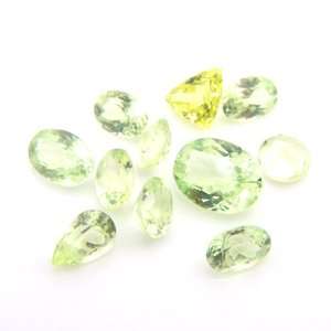 Natural Green Chyrso Beryl Loose Gemstone Mix Cut 12.90cts 6*5mm 11pcs 