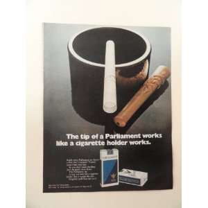   print ad (ash tray/holder.) Orinigal Magazine Print Art. Everything