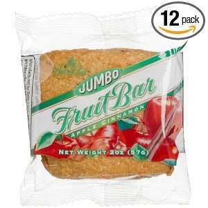 Betty Lous Jumbo Fruit Bars, Cinnamon Apple, 2 Ounce Packages (Pack 