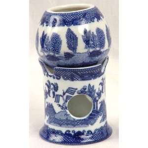  Blue Willow Burner And Pot