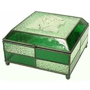 Marshall Thundering Herd Stained Glass Jewelry Box  Sports 