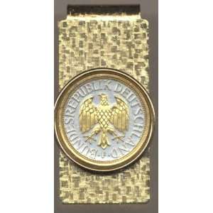   Toned Gold on Silver German Eagle, Coin   Money clips Beauty