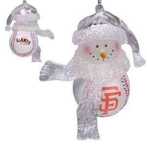  BSS   San Francisco Giants MLB Home Run Snowman Ornament 