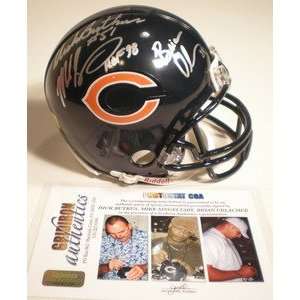  Brian Urlacher Singeltary Butkus Autographed Chicago Bears 