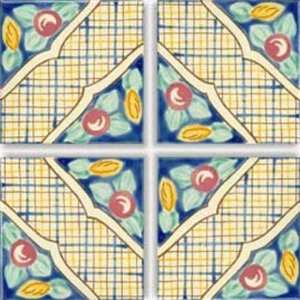  Didon Hand Painted Ceramic Tile 6x6