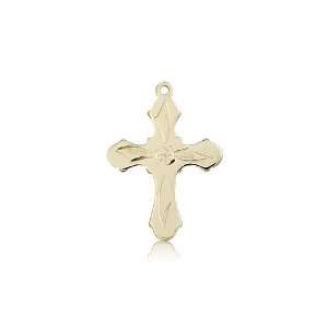 14kt Gold Cross Medal 7/8 x 5/8 Inches 6036KT No Chain Included5 In A 