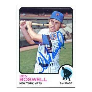 Ken Boswell Autographed 1973 Topps Card 