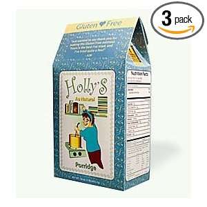 Hollys Au Natural Gluten Free Plain Porridge, 16 Ounce Boxes (Pack of 