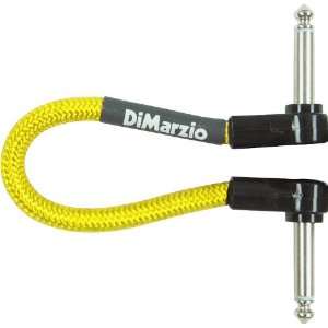  DiMarzio Neon Overbraid Jumper Cable Pedal Coupler Yellow 