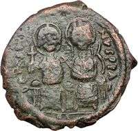 JUSTIN II & SOPHIA 565AD Constantinople Original Ancient Medieval 